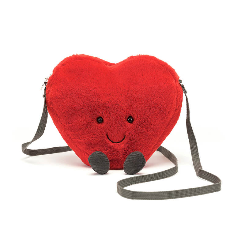 Sac Amuseable Coeur Heart Bag Jellycat Face