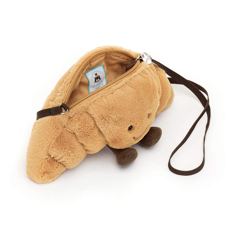 Sac Amuseable Croissant Bag Jellycat ouvert