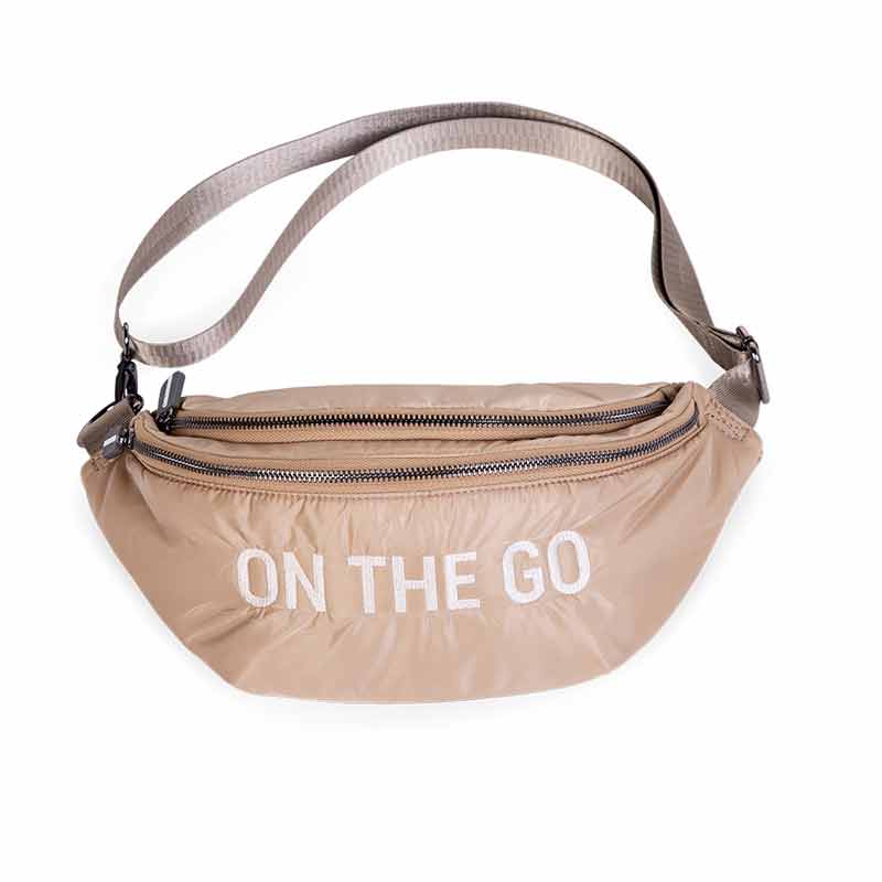 Sac banane On the go matelass Beige sac de hanche Childhome