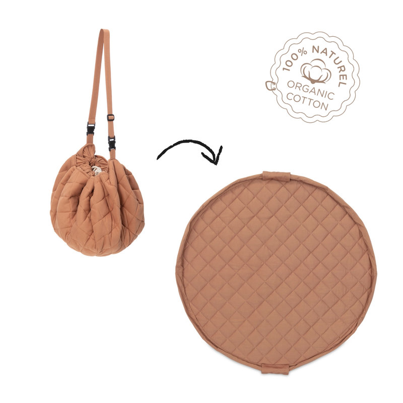 Sac de rangement tapis de jeu Play & Go Molletonné Play & Go Tawny Brown