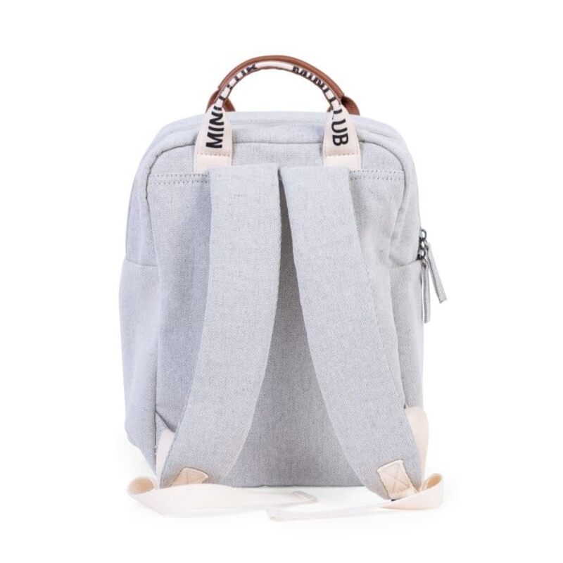 Sac à Dos enfant Mini Club Signature Canvas Off White Beaba bretelle