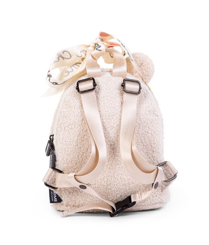 Sac à dos enfant My First Bag Teddy Écru Childhome Bretelles