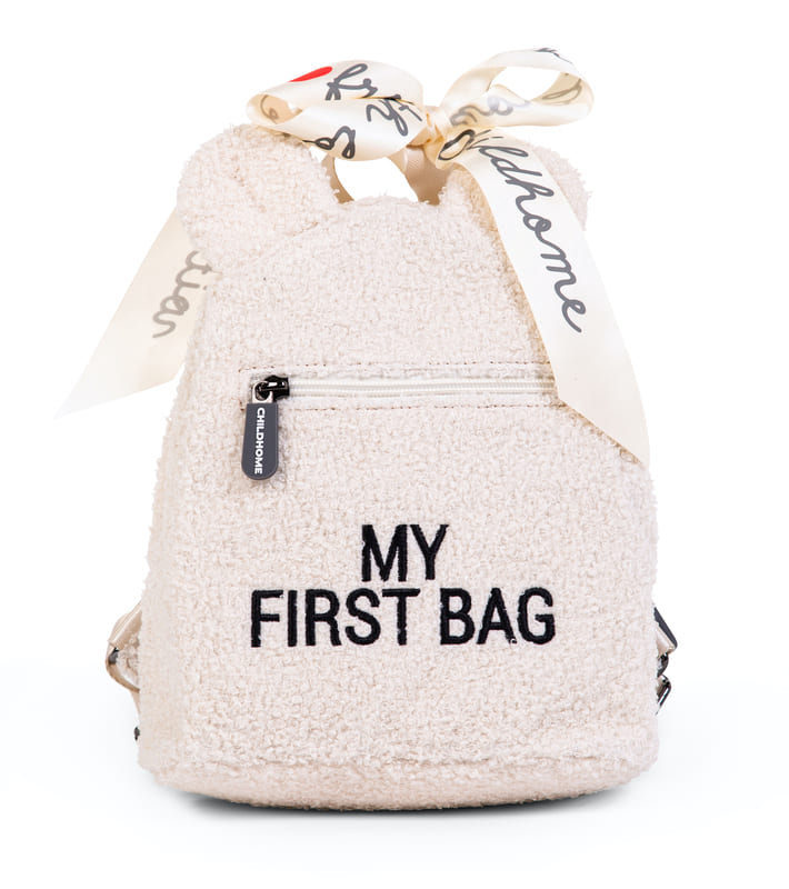 Sac Dos Enfant My First Bag Teddy Ecru Childhome Bambinou