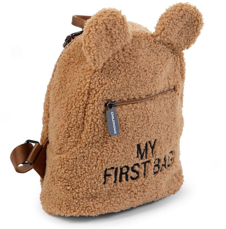 Sac à dos enfant My First Bag Teddy Beige Childhome Latéral