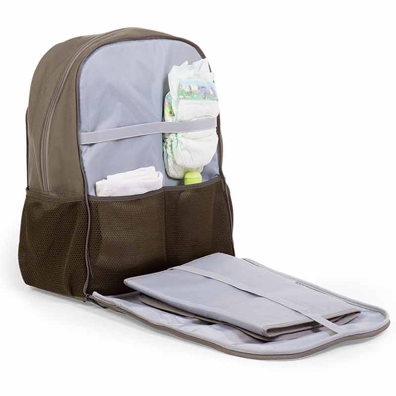 Sac à dos à langer Daddy Bag Kaki Childhome Intérieur