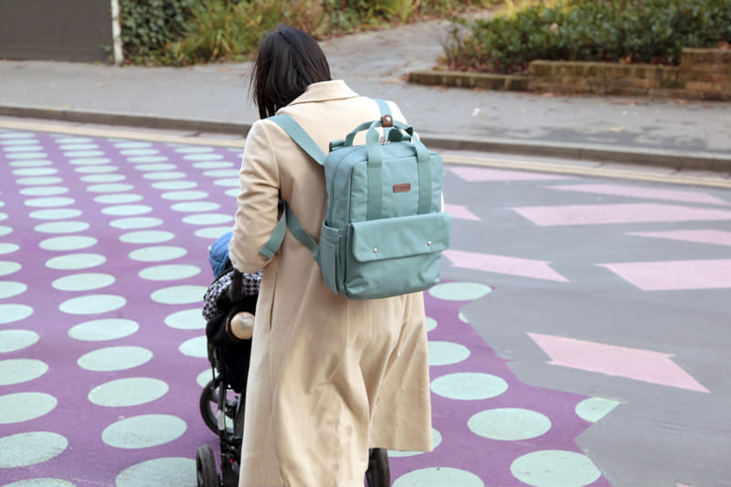 Sac à dos à langer Georgi Eco Aqua Babymel Sortie