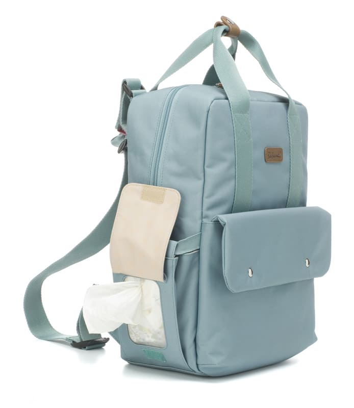 Sac à dos à langer Georgi Eco Aqua Babymel Serviettes
