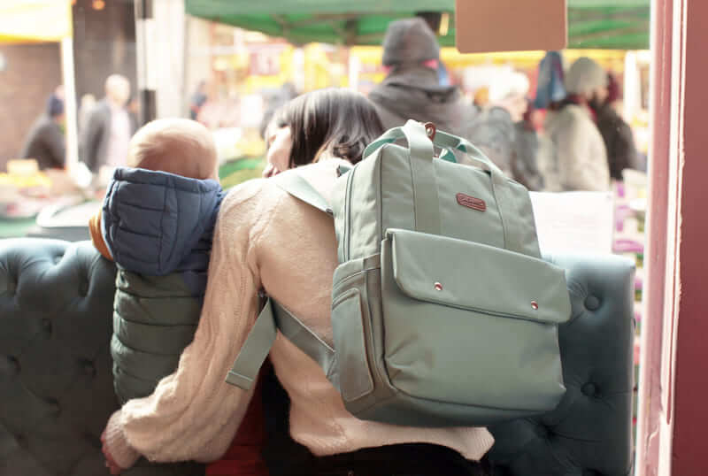 Sac à dos à langer Georgi Eco Aqua Babymel Ambiance