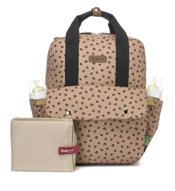 Sac à dos à langer Georgi Eco Leopard Babymel – Bambinou