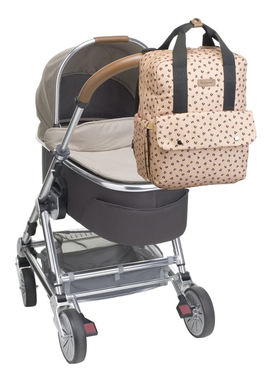 Sac à dos à langer Georgi Eco Leopard Babymel Poussette