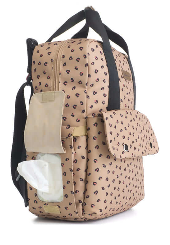 Sac à dos à langer Georgi Eco Leopard Babymel – Bambinou