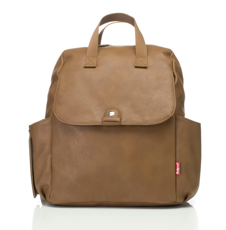 Sac à dos à langer Robyn en cuir vegan Caramel Babymel Produit