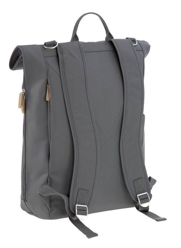 Sac à dos à langer Rolltop Anthracite Lassig Arrière