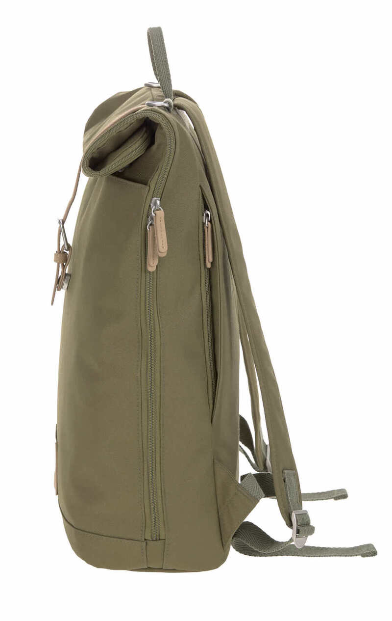 Sac à dos à langer Rolltop Olive Lassig Latéral