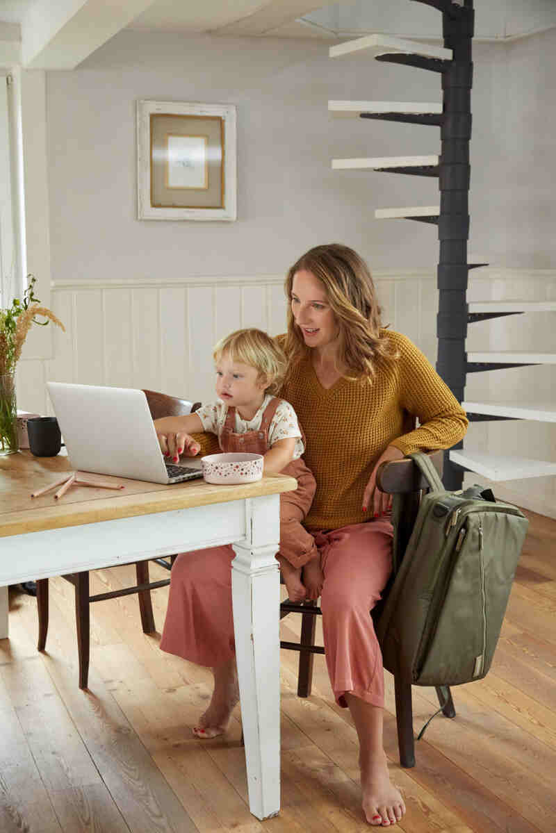 Sac à dos à langer Tidy Talent olive Lassig lifestyle