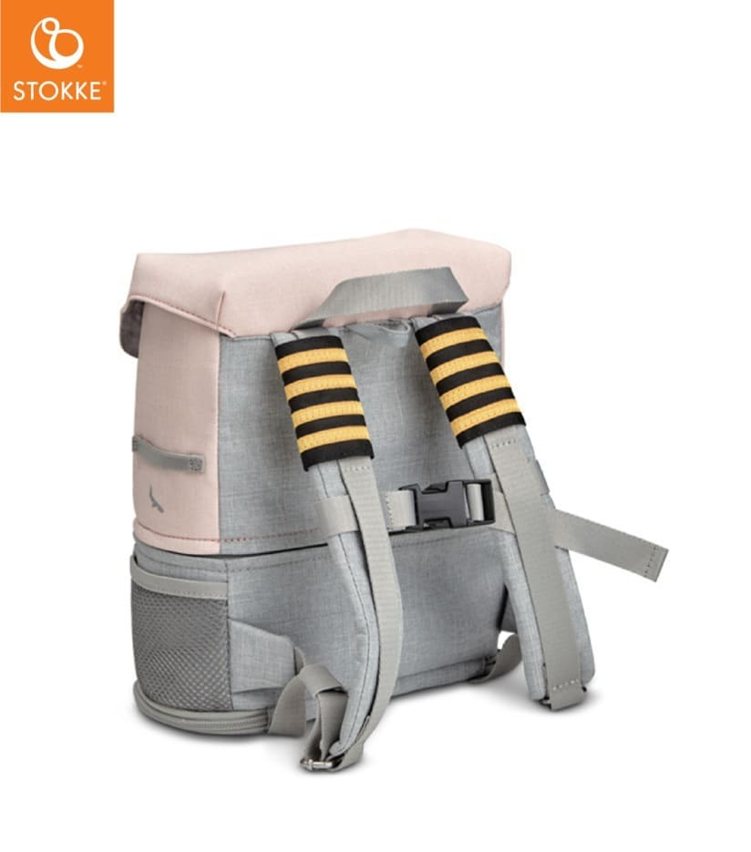 Sac à dos modulable Crew Backpack de JetKids Rose limonade Stokke Dos