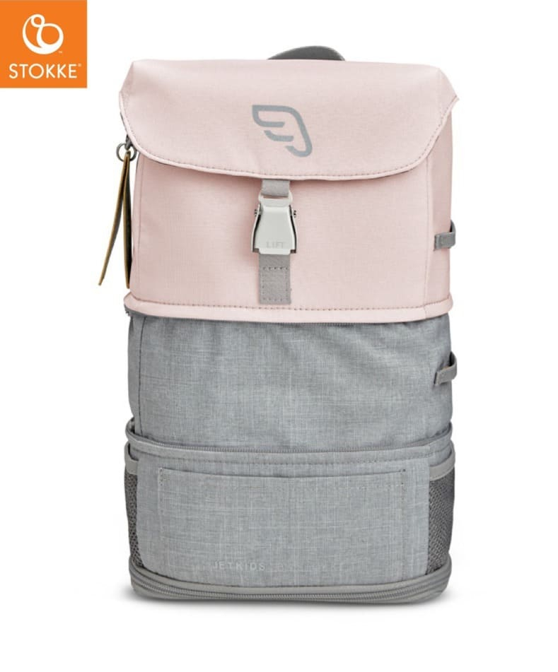 Sac à dos modulable Crew Backpack de JetKids Rose limonade Stokke Grand