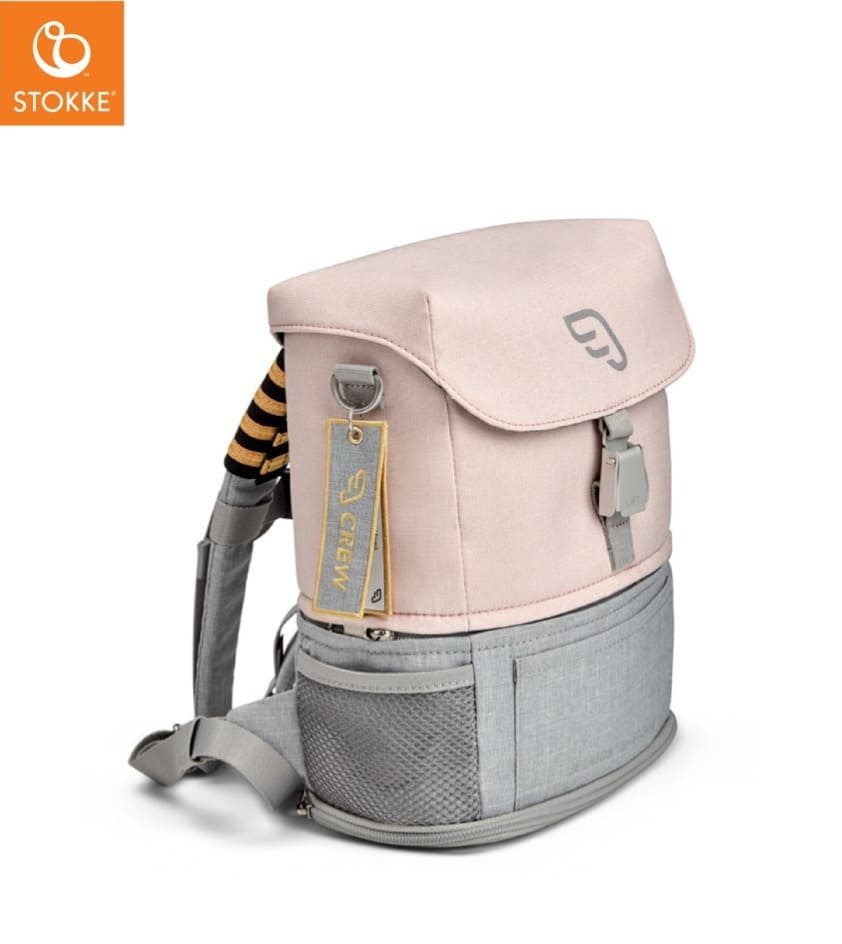 Sac à dos modulable Crew Backpack de JetKids Rose limonade Stokke Produit