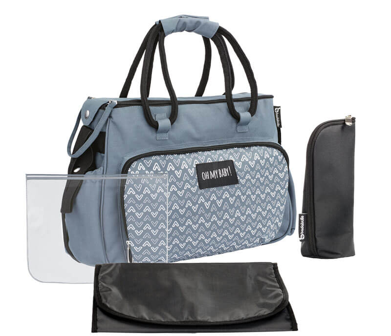Sac langer Boho Gris sac couches Badabulle Bambinou
