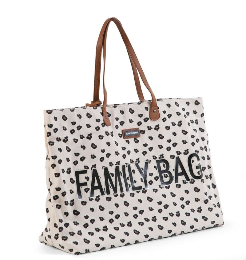 Sac à langer Family Bag Leopard Childhome Droite