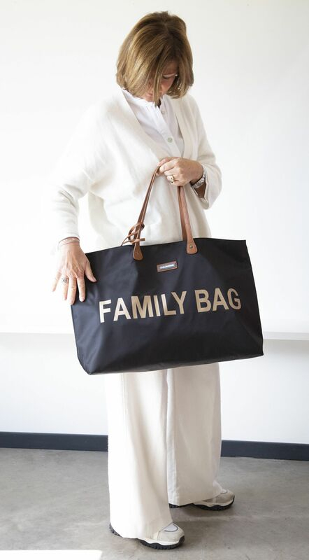 Sac à langer Family Bag Noir/Or Childhome Ambiance