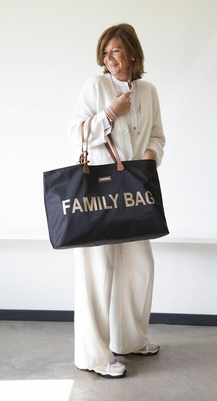 Sac à langer Family Bag Noir/Or Childhome Portage