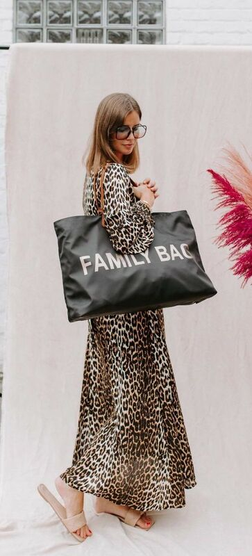 Sac à langer Family Bag Noir/Or Childhome Utilisation