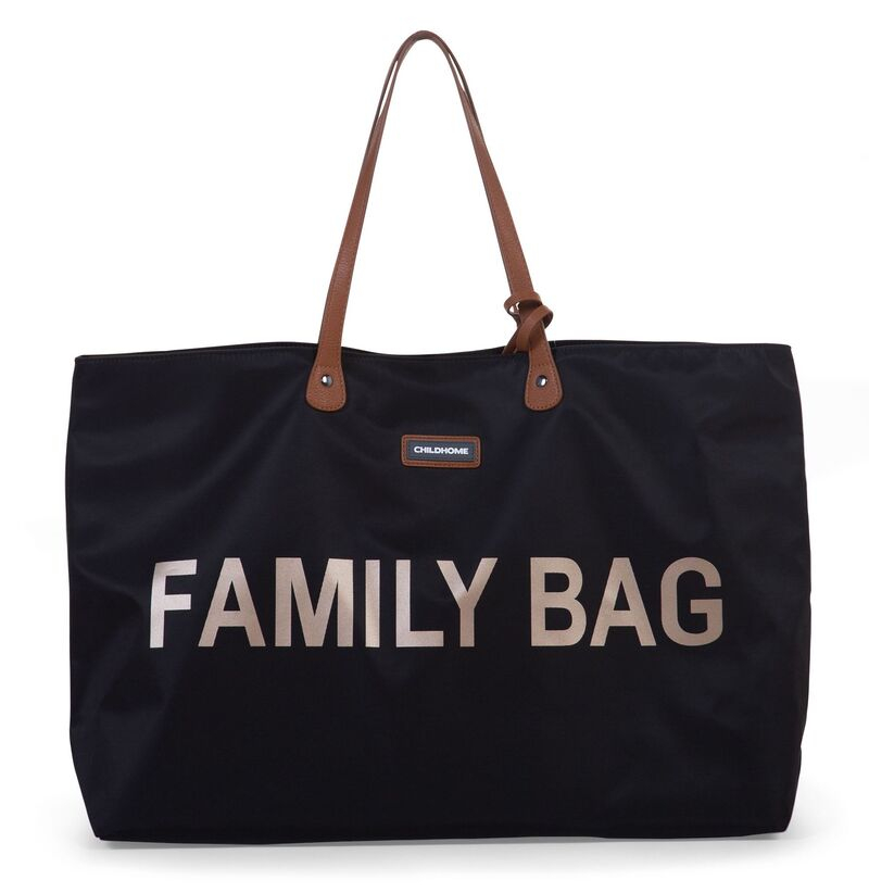Sac à langer Family Bag Noir/Or Childhome Produit