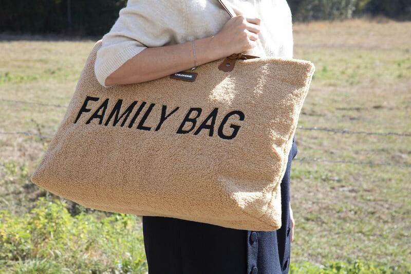 Sac à langer Family Bag Teddy Beige Childhome Sortie