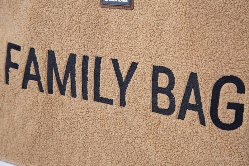 Sac à langer Family Bag Teddy Beige Childhome Logo