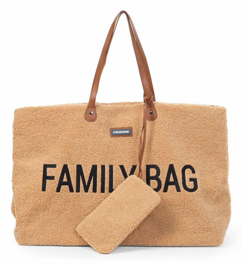 Sac à langer Family Bag Teddy Beige Childhome Pochette