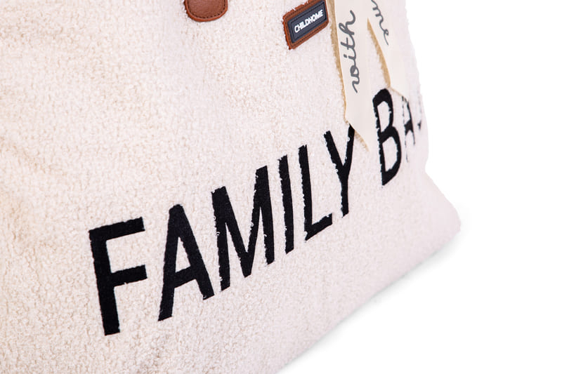 Sac à langer Family Bag Teddy Écru Childhome Logo