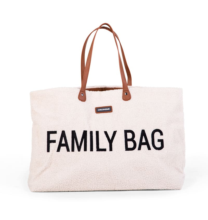 Sac à langer Family Bag Teddy Écru Childhome Simple