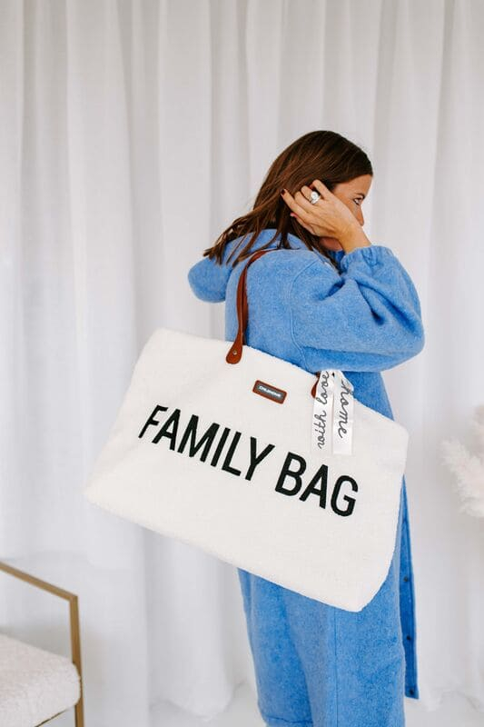 Sac à langer Family Bag Teddy Écru Childhome Lifestyle