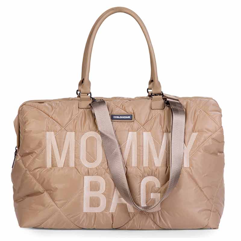 Sac à langer Mommy Bag matelassé Beige Childhome Attaches