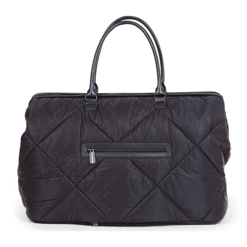Sac à langer Mommy Bag matelassé Noir Childhome Dos