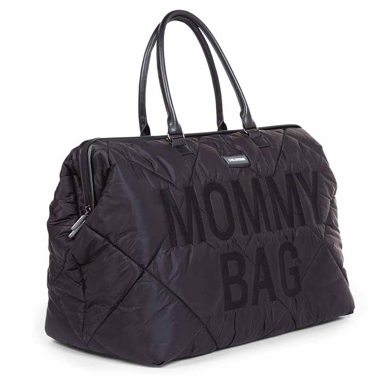 Sac à langer Mommy Bag matelassé Noir Childhome Profil