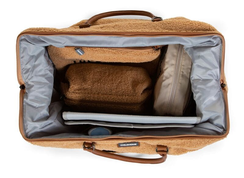 Sac à langer Mommy Bag Teddy Beige Childhome Ouvert