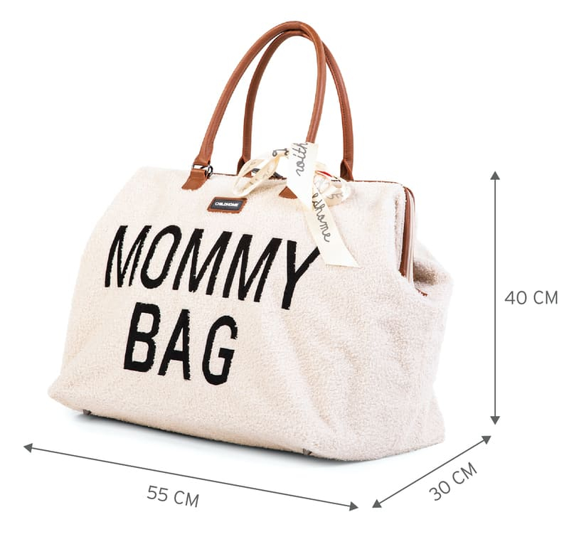Sac à langer Mommy Bag Teddy Écru Dimensions