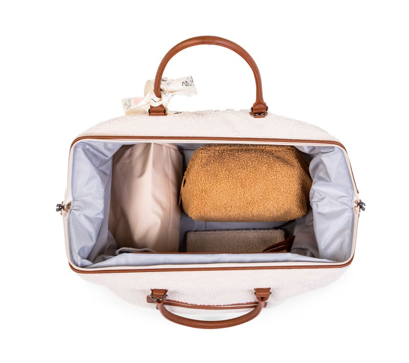 Sac à langer Mommy Bag Teddy Écru Ouvert
