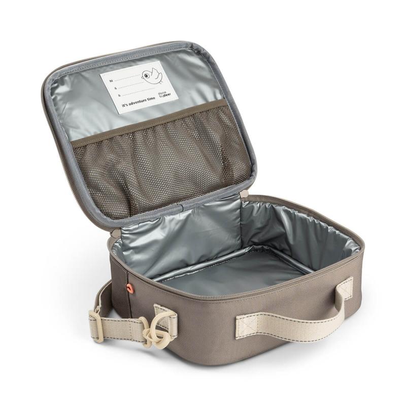 Sac repas isotherme Tiny trails 4 L Sable DONE BY DEER ouverte
