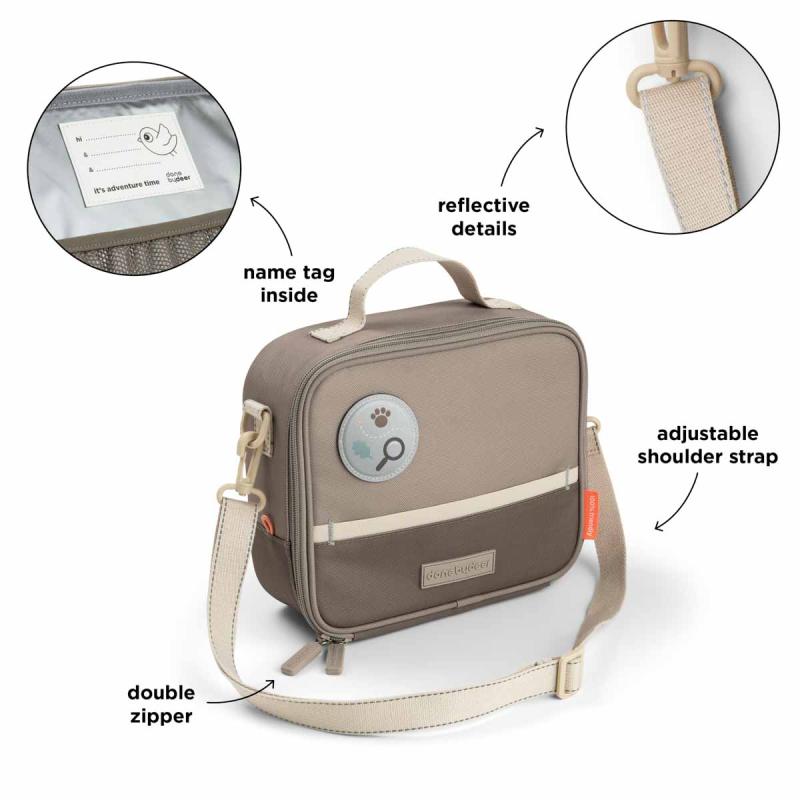 Sac repas isotherme Tiny trails 4 L Sable DONE BY DEER caractéristiques
