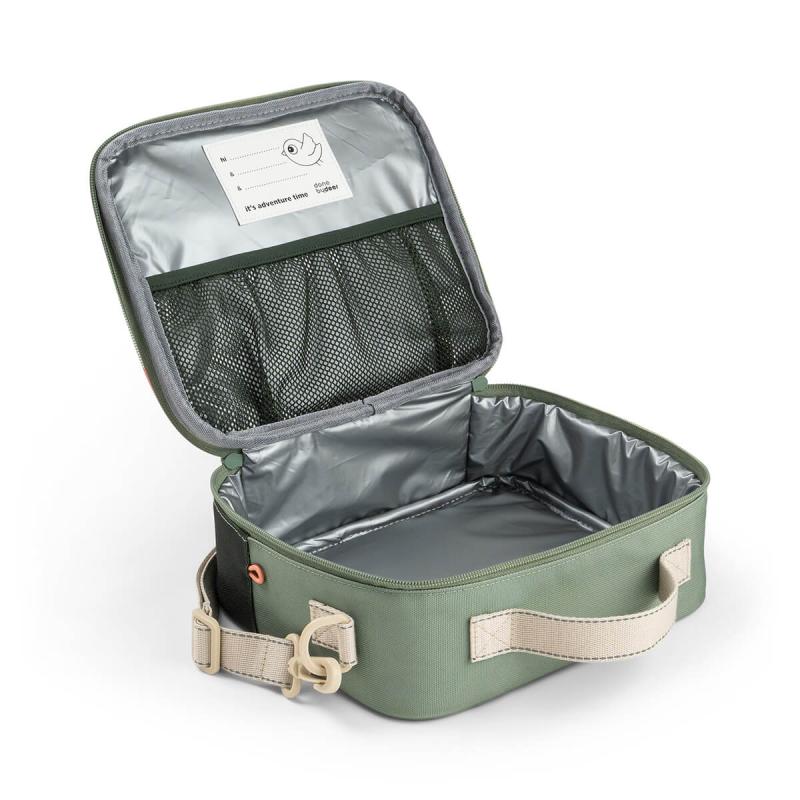 Sac repas isotherme Tiny trails 4 L Vert DONE BY DEER ouverte