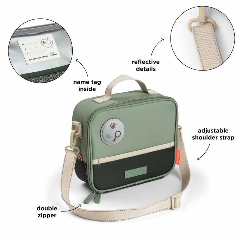 Sac repas isotherme Tiny trails 4 L Vert DONE BY DEER caractéristiques