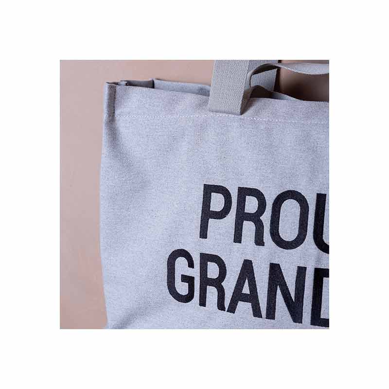 Sac en toile Proud Grandpa Childhome Détail