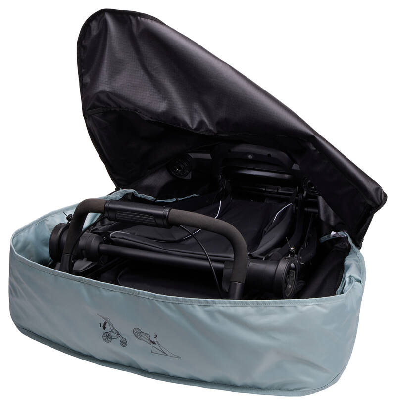  Sac de voyage pour poussette Travel Bag Large Thule ouvert 1