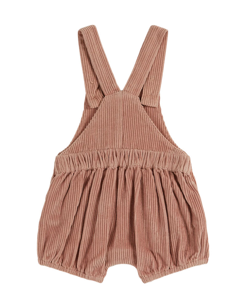 Salopette à poche fleurs en velours poudre Emile & Ida Produit Dos
