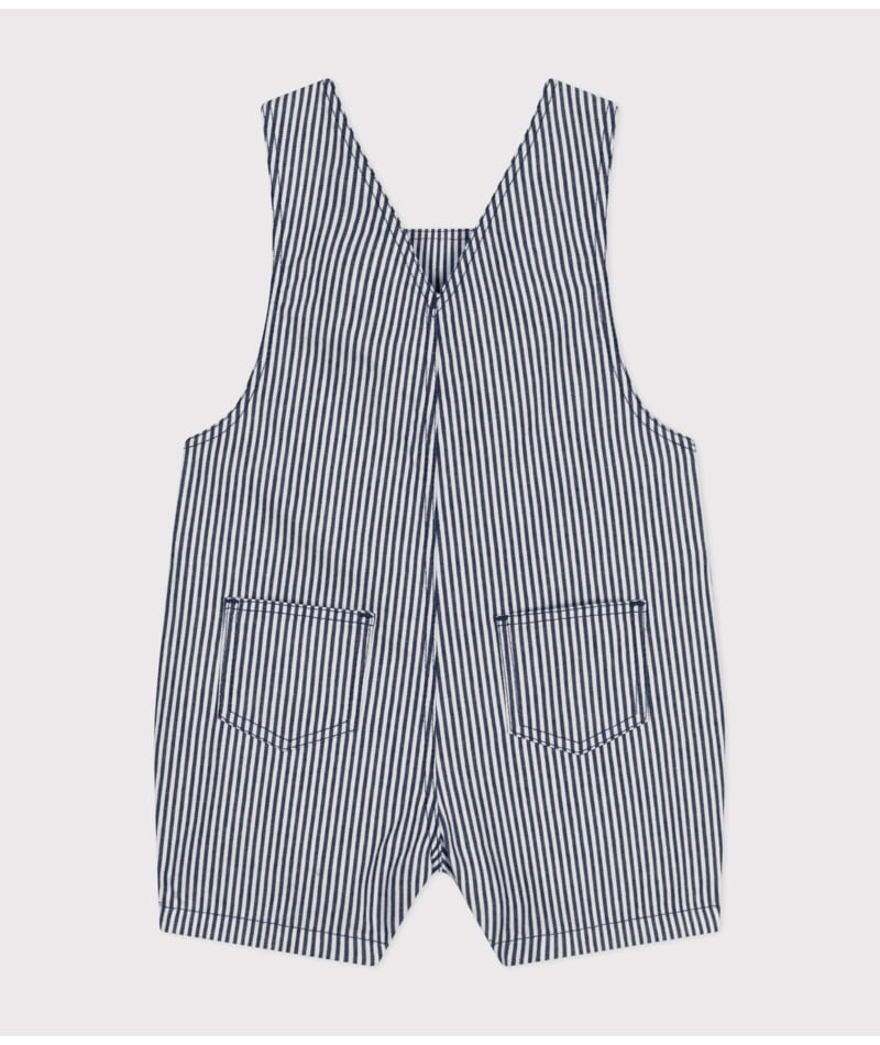 Salopette Courte Rayée Petit Bateau dos