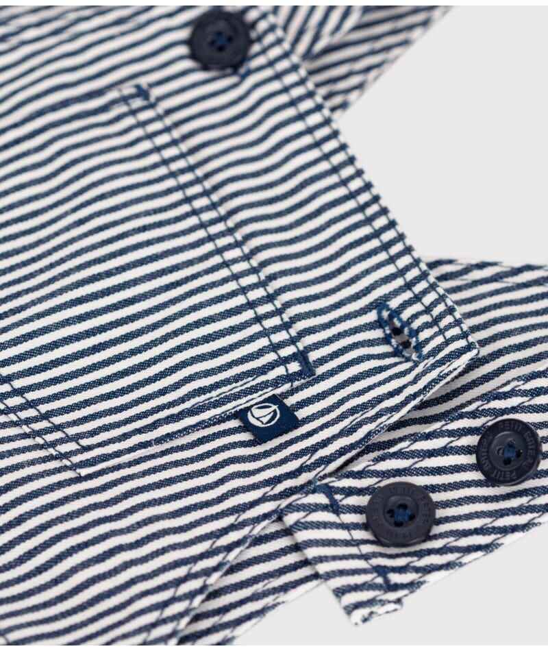 Salopette Courte Rayée Petit Bateau poche