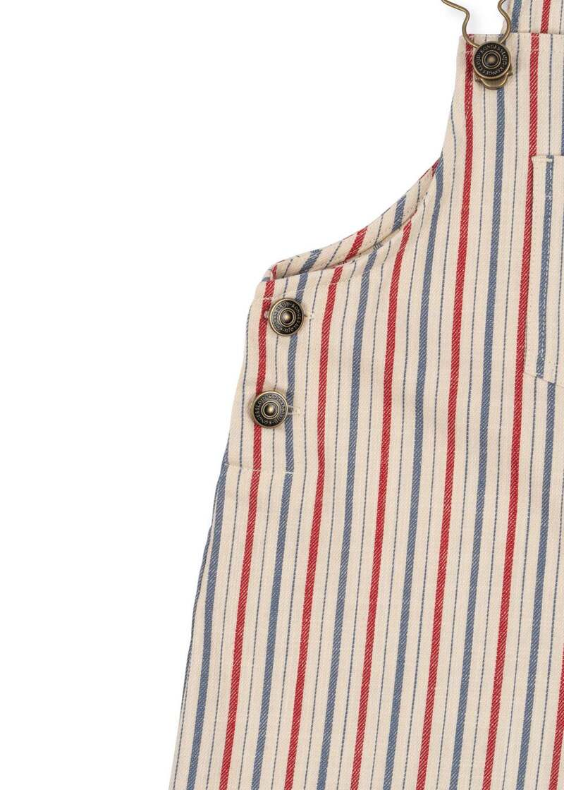 Salopette Marlon Antique Stripe Konges bouton